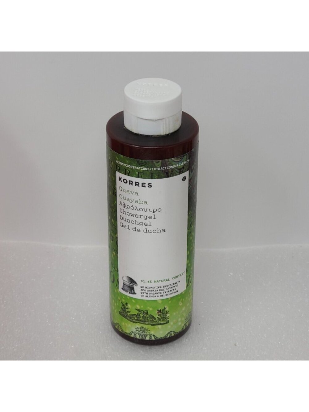 Korres Guava Shower Gel Body Wash Cleanser 8.45 oz / 250mL
